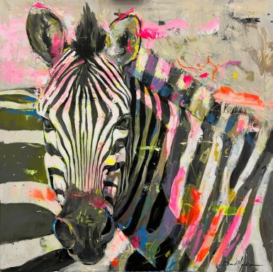 Zebra-100x100cm
